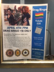 drag queen bingo flyer